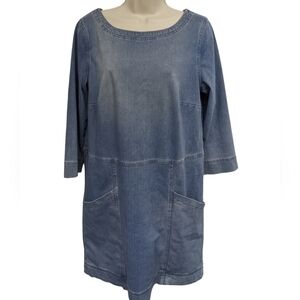 AG Adriano Goldschmied Long Sleeve Shift Dress Sz M